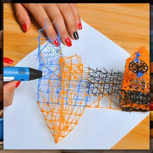 DŁUGOPIS 3D DLA DZIECI DRUKARKA 3D MAGICZNY DŁUGOPIS 3D + WKŁADY 110 METRÓW na Arena.pl