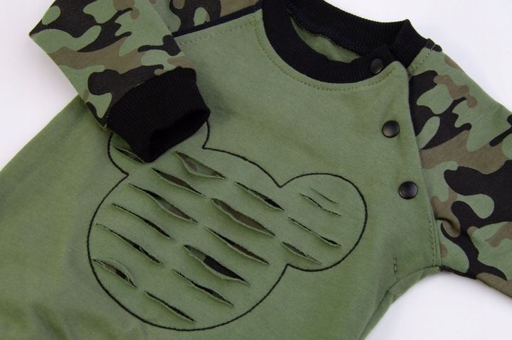 KOMPLET niemowlęcy spodnie bluza apaszka MORO 68 zdjęcie 2