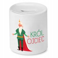 Skarbonka Dla Taty Król Ojciec Król Tata Prezent Z Nadrukiem Ze Zdjęciem