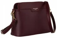 torba z eko skóry david jones bordowy