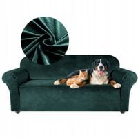 POKROWIEC NA KANAPĘ SOFĘ NAROŻNIK BUTELKOWA ZIELEŃ WELUR PREMIUM