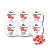 Rico Lychee Pudding deser liczi na wodzie kokosowej 6x65g
