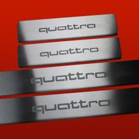 Listwa progowa AUDI A4 B6 QUATTRO Stal nierdzewna 304 mat 4szt