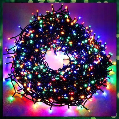 LAMPKI CHOINKOWE MULTIKOLOR 1000LED 8 TRYB ZEW/WEW 63 METRY NA CHOINKĘ na Arena.pl