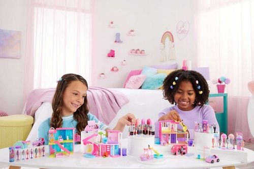 BARBIE MINI BARBIELAND DOMEK MARZEŃ DLA LALEK ZJEŻDŻALNIA + MINI LALKA AKC. na Arena.pl