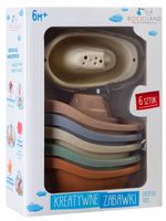 PASTELOWE STATECZKI ŁÓDKI PRZELEWAJKI DO KĄPIELI ZESTAW 6SZT. BOCIOLAND