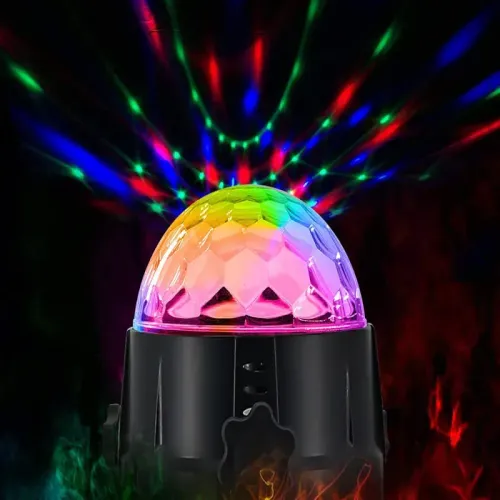 Projektor dyskotekowy 7 programów kula disco reflektor led rgb na Arena.pl