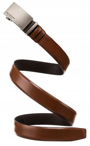 elegancki pasek męski z klamrą automatyczną - peterson na Arena.pl