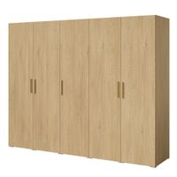 Szafa uchylna Napoli 5D 250 Dąb Cremona (złoty uchwyt)