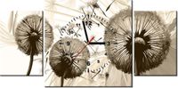 60CM 40CM ZEGAR OBRAZ DMUCHAWCE BRĄZIE DRUK PŁÓTNO RAMA