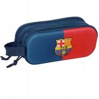PIÓRNIK SZKOLNY FC BARCELONA 3D DLA CHŁOPCA DWUKOMOROWY LICENCJONOWANY