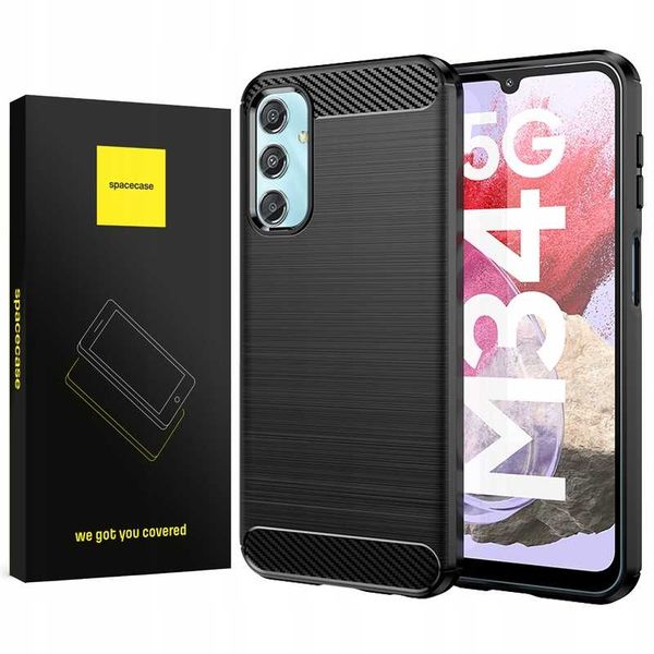 Spacecase Carbon Galaxy M34 5G black zdjęcie 1