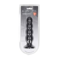 korek analny silikonowy poczwórny z grzechotką levelz xl czarny 16,5cm