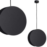 LAMPA wisząca WHEEL 9033 Nowodvorski okrągła OPRAWA geometryczny ZWIS drewniany czarny