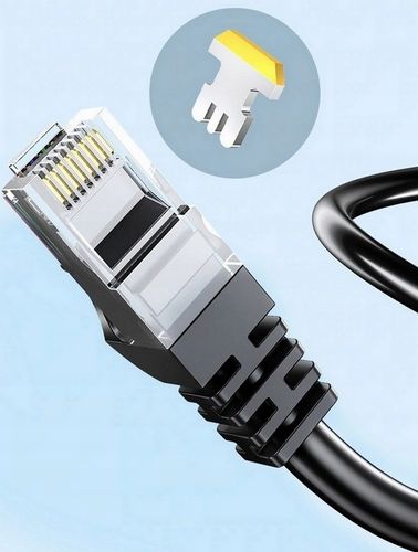 Kabel sieciowy LAN ETHERNET internetowy kat 6 FTP RJ45 30m Skrętka Czarny na Arena.pl