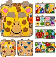 Tablica Manipulacyjna Sensoryczna Montessori Książeczka Zabawka Edukacyjna