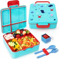 2 x LUNCH BOX PUDEŁKO POJEMNIK ŚNIADANIÓWKA NA LUNCH DLA DZIECI DO SZKOŁY M