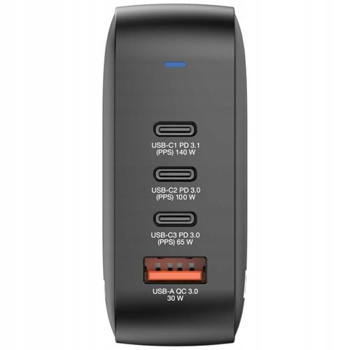 Ładowarka ścienna Verbatim Mini GaN 165W 3xUSB-C PD 1xUSB-A QC 3.0 na Arena.pl