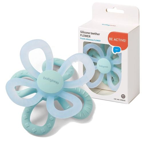 BABYONO SILIKONOWY GRYZAK SENSORYCZNY NA ZĄBKOWANIE DLA NIEMOWLĄT 0m+ na Arena.pl