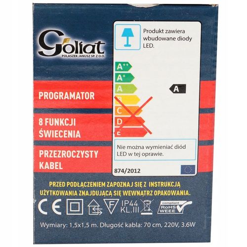 SIATKA 120 LED MULTIKOLOR 1,5 x 1,5m na Arena.pl