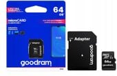 GOODRAM Karta Pamięci MicroSD 64GB CL10 UHS I + Adapter
