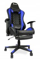 Fotel gamingowy młodzieżowy do biurka obrotowy regulowane oparcie poduszki