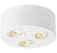 LAMPA SUFITOWA PLAFON METAL BIAŁY 25CM WHITE GU10