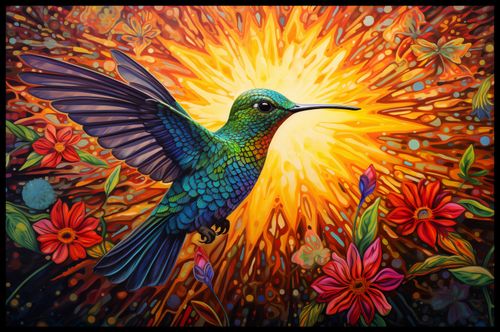 Plakat 86,4x56,8cm Koliber Barw na Arena.pl