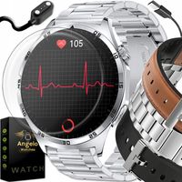 SMARTWATCH ZEGAREK CIŚNIENIOMIERZ EKG GLUKOZA GLIKEMIA HRV ROZMOWY MENU PL