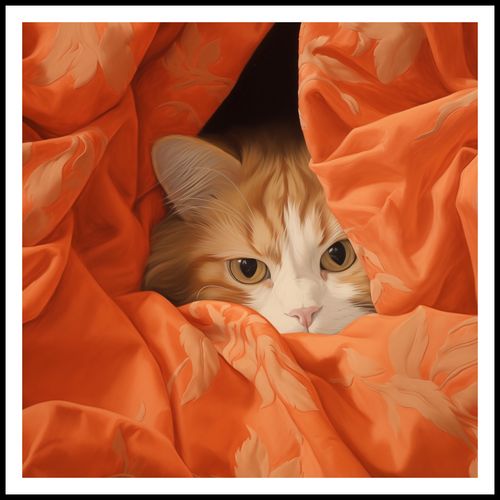 Plakat 80x80cm Ukryty Kot na Arena.pl