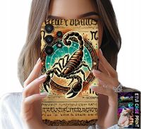 ETUI DO SAMSUNG GALAXY A32 5G - SKORPION ZNAK ZODIAKU ASTRONOMIA + FOLIA