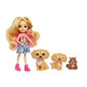 MATTEL ENCHANTIMALS Rodzinka Lalka GERIKA I PIESKI Golden Retriver 194M3055
