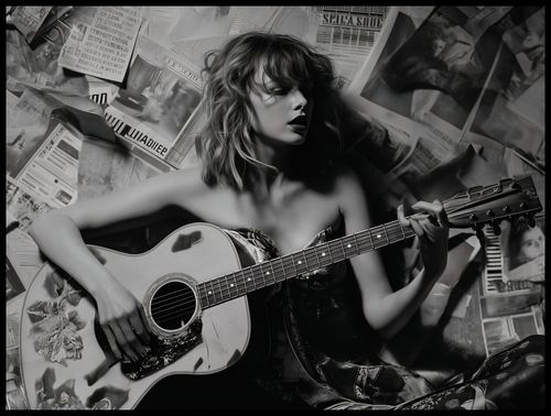 Plakat 100x75cm Młoda Gitarzystka na Arena.pl