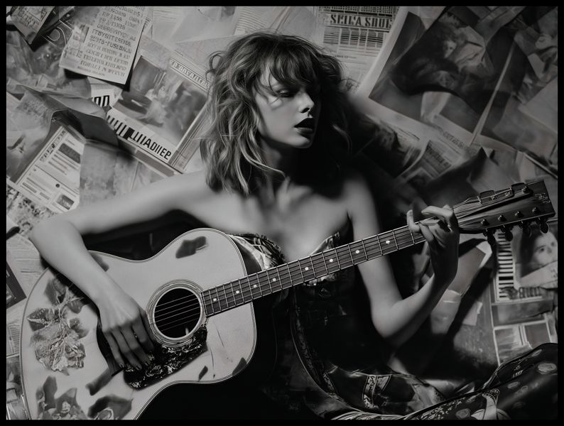 Plakat 100x75cm Młoda Gitarzystka zdjęcie 2