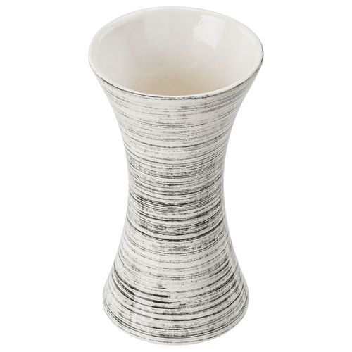 Wazon Ceramiczny Klepsydra  Biały czarny flakon na Arena.pl