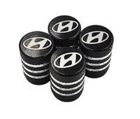 HYUNDAI nakrętki na wentyle ALUMINIOWE kapturki wentylki 4szt.