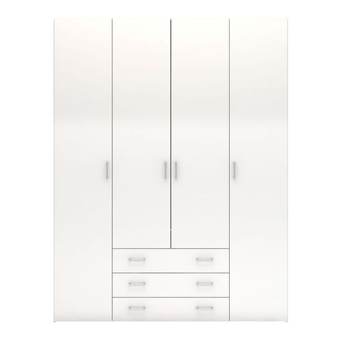 SPACE biała szafa 4+3 wysoki połysk na Arena.pl