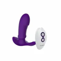 nalone marley purple - masażer z funkcją podgrzewania, 7 trybow, pilot