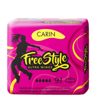 CARIN Podpaski higieniczne WINGS FREE STYLE - 9szt