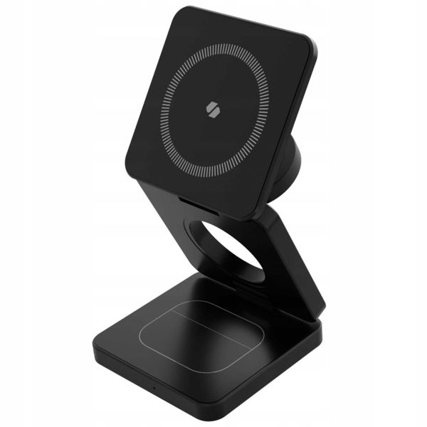 Spacecase 3In1 Wireless Charger Magcharge Wm4B Black zdjęcie 13