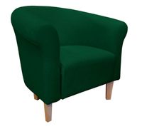 Fotel Milo Mikrofaza 9 zieleń butelkowa nogi 15 buk