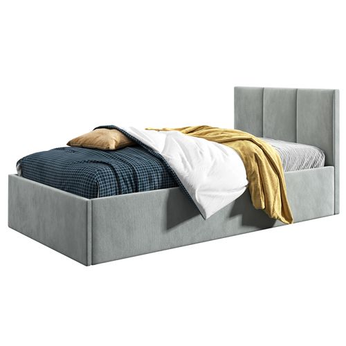 Łóżko młodzieżowe Tapczan 120x200 Basic Roma Czarny + POJEMNIK na Arena.pl