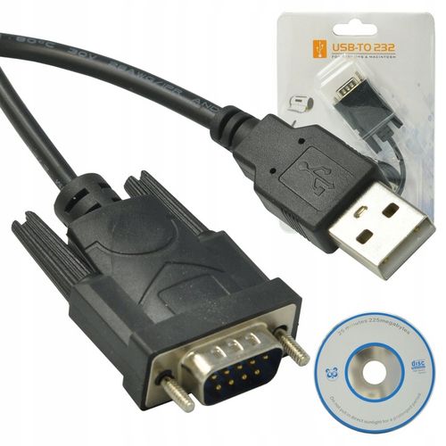 PRZEJŚCIÓWKA ADAPTER KONWERTER USB TYPU A DO RS232 0,8m DO DRUKARKI KASY na Arena.pl
