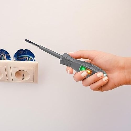 ŚRUBOKRĘT PROBÓWKA PRÓBNI NEONÓWKA TESTER PRĄDU NAPIĘCIA 12-240V diody na Arena.pl