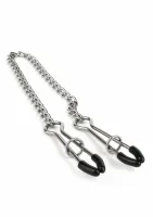 mr. steel tweezer nipple clamps stalowe klamry z regulacją i łańcuszkiem