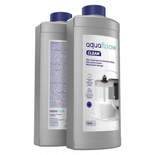 Płyn do czyszczenia obiegu mleka w ekspresie AquaFloow Cleani 2x 1l na Arena.pl