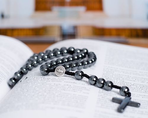 Różaniec z kamieni hematytu RT-31 na Arena.pl