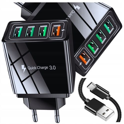 SZYBKA ŁADOWARKA SIECIOWA DO TELEFONU QC 3.0 MOCNA 31W + KABEL USB-C na Arena.pl