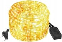 WĄŻ świetlny 30m LED LAMPKI CHOINKOWE BIAŁY CIEPŁY