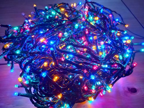 LAMPKI CHOINKOWE 800 LED TIMER + FLESZ NA CHOINKĘ MULTI + FLASH ZIMNY BIAŁY na Arena.pl